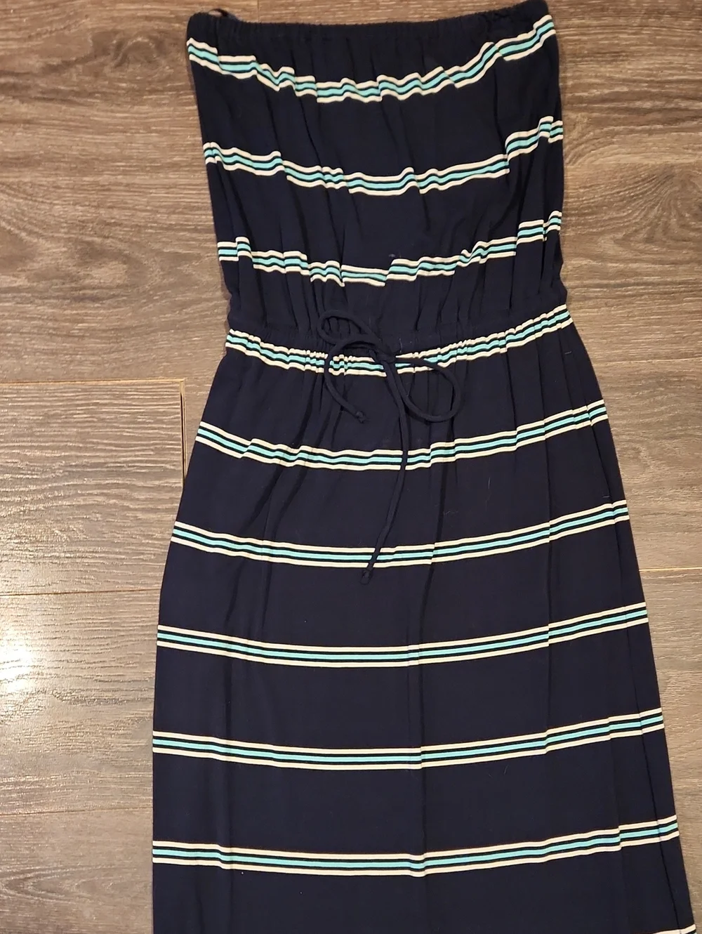 ❤️ J CREW STRAPLESS JERSEY DRESS IN STRIPE WITH POCKETS, XS